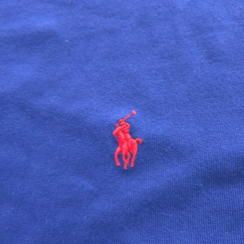 Polo Ralph Lauren hvwt T-Shirt Medium Mens Royal‎ BlueClassic Fit Long Sleeve
